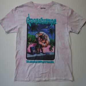 Goosebumps T-Shirt M The Abominable Snowman of Pasadena Tie Dye Horror Retro 90s